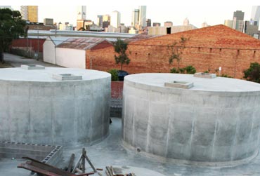 Commercial aboveground concrete tanks for Chemical storage