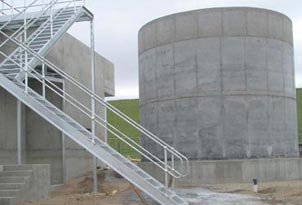 Concrete water treatment tank design and construction Melbourne